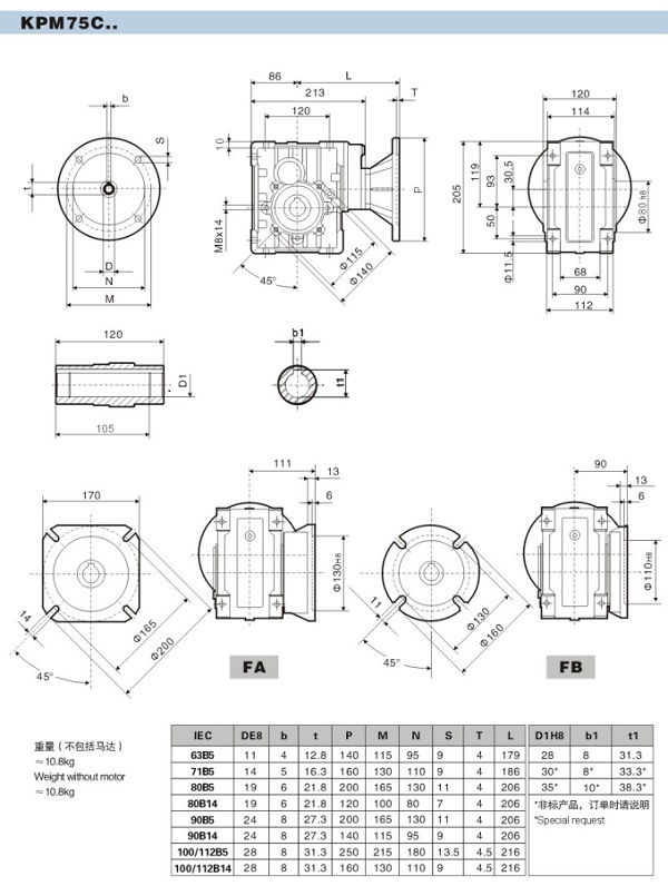 減速機(jī)尺寸圖